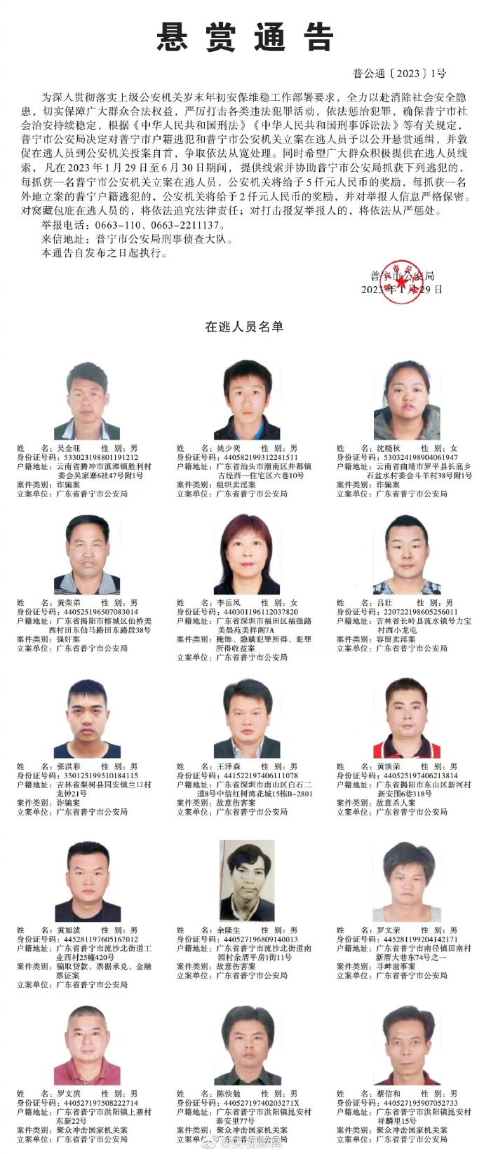 廣東最新通緝犯名單揭秘，聚焦犯罪熱點(diǎn)與警方追捕行動